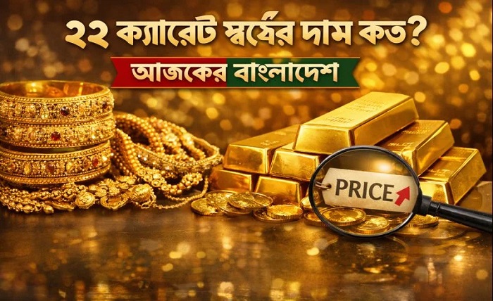 22 ক্যারেট স্বর্ণের দাম কত today 2025