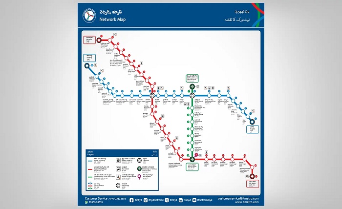 metro map hyderabad pdf