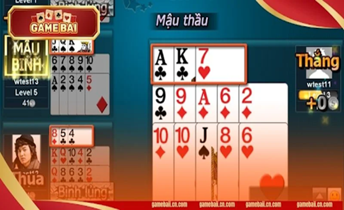 Mau Binh Card Game