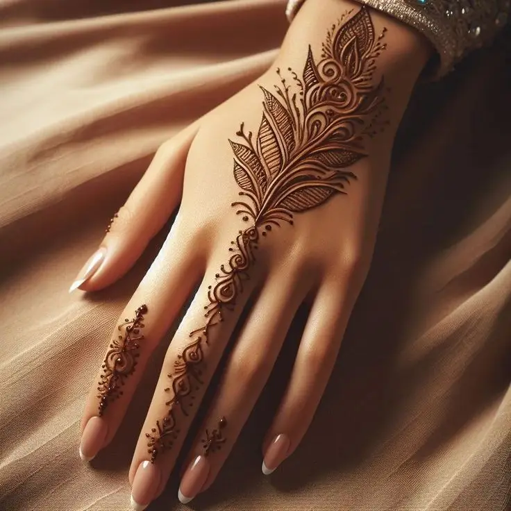 cute-back-hand-mehndi-design-simple